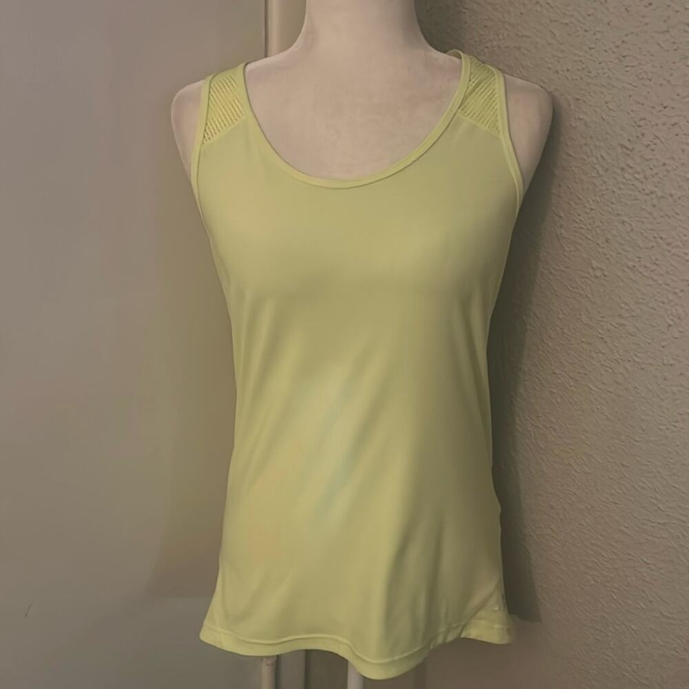 Adidas Netted Racerback Neon Running Tank  L Activewear Athleisure Casual Hiking